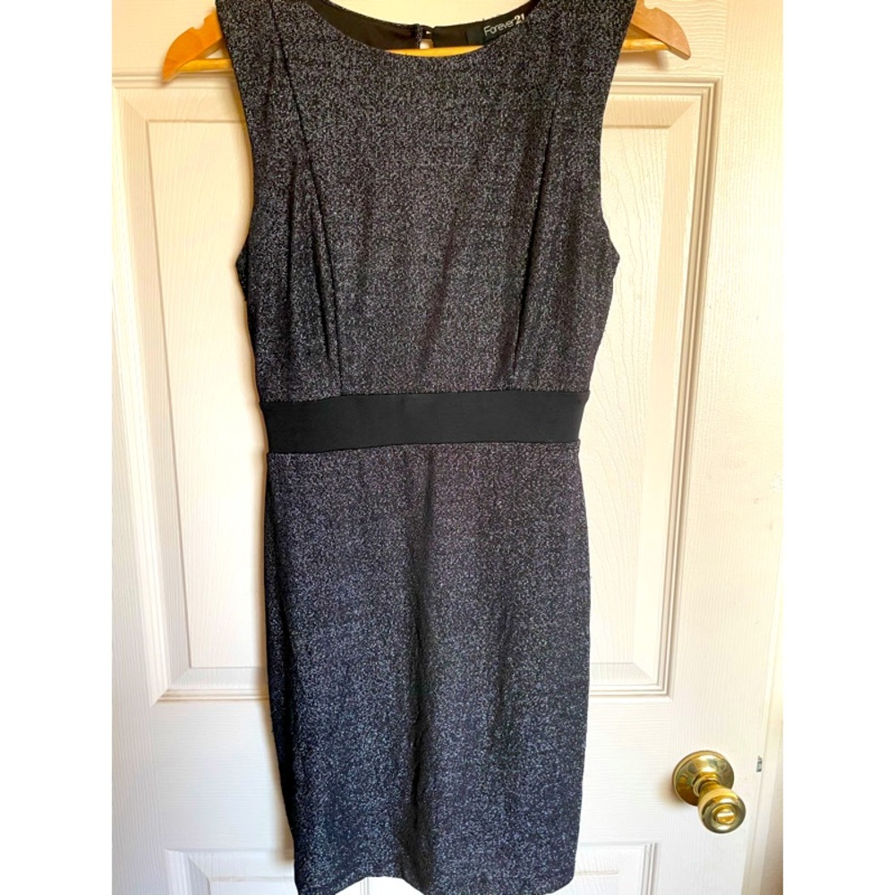 Black “glittery” dress